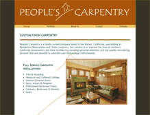 Tablet Screenshot of peoplescarpentry.com